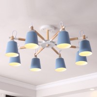 Люстра На Штанге Varda 8 Lamps Blue