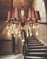 Хрустальная подвесная люстра Lumina Deco Alessia LDP 1726-6 MD