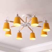 Люстра На Штанге Varda 8 Lamps Yellow