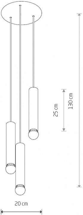 Подвесной светильник Nowodvorski Baton 7855