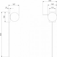 Бра Eurosvet Fredo 40033/1 золото