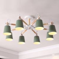 Люстра На Штанге Varda 8 Lamps Green