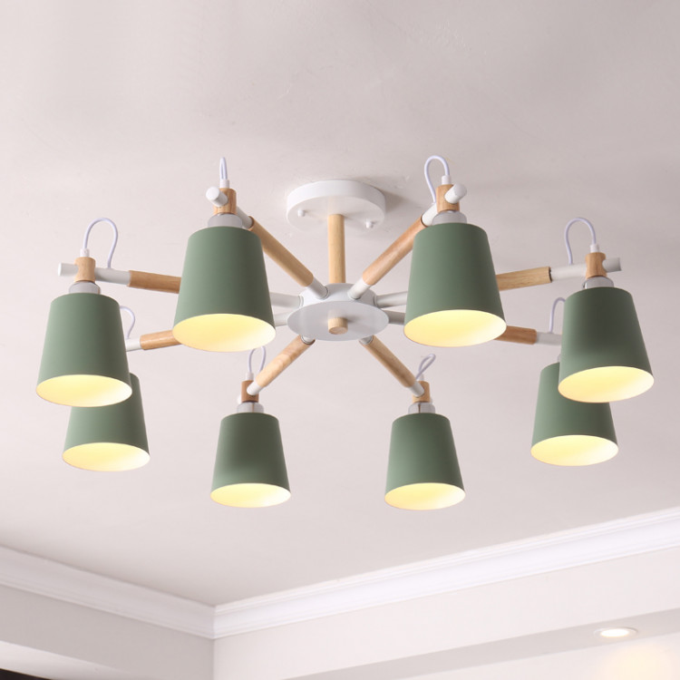 Люстра На Штанге Varda 8 Lamps Green