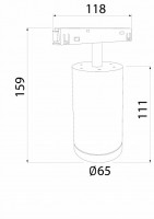 Накладной светильник Elektrostandard Slim Magnetic 85506/01 черный/серебро