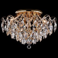 Потолочная люстра Eurosvet Crystal 10081/6 золото/прозрачный хрусталь Strotskis
