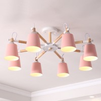 Люстра На Штанге Varda 8 Lamps Pink