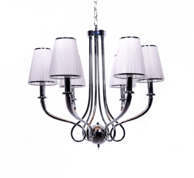 Хрустальная подвесная люстра Lumina Deco Lorinta LDP 7008-6 WT