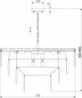 Подвесная люстра Eurosvet Elegante 10130/10 хром/прозрачный хрусталь Strotskis