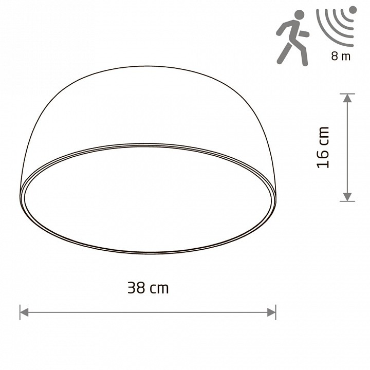 Накладной светильник Nowodvorski Satellite S Sensor 8010