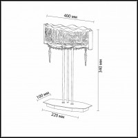 Настольная лампа декоративная Odeon Light Sinti 2243/2T