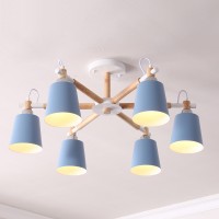Люстра На Штанге Varda 6 Lamps Blue By Imperiumloft