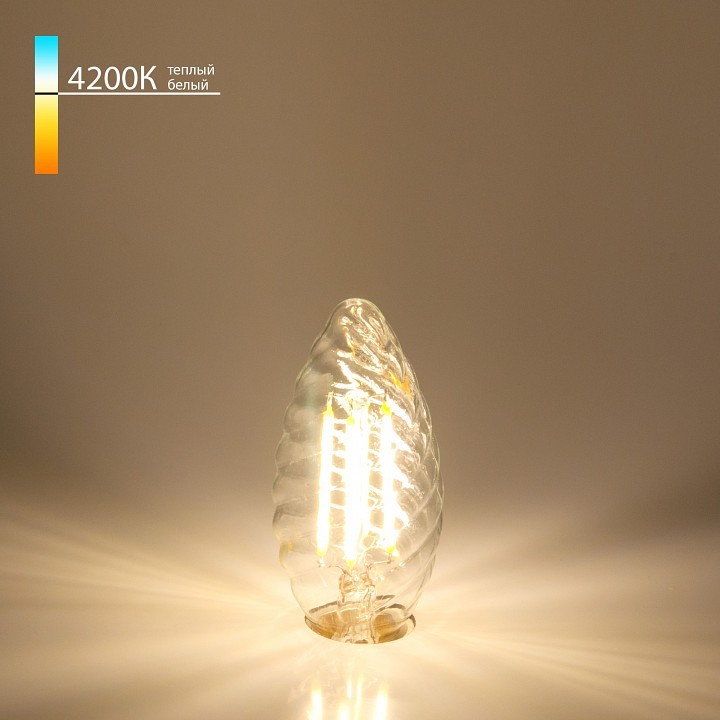 Лампа светодиодная Elektrostandard Свеча витая F E14 7Вт 4200K BLE1414