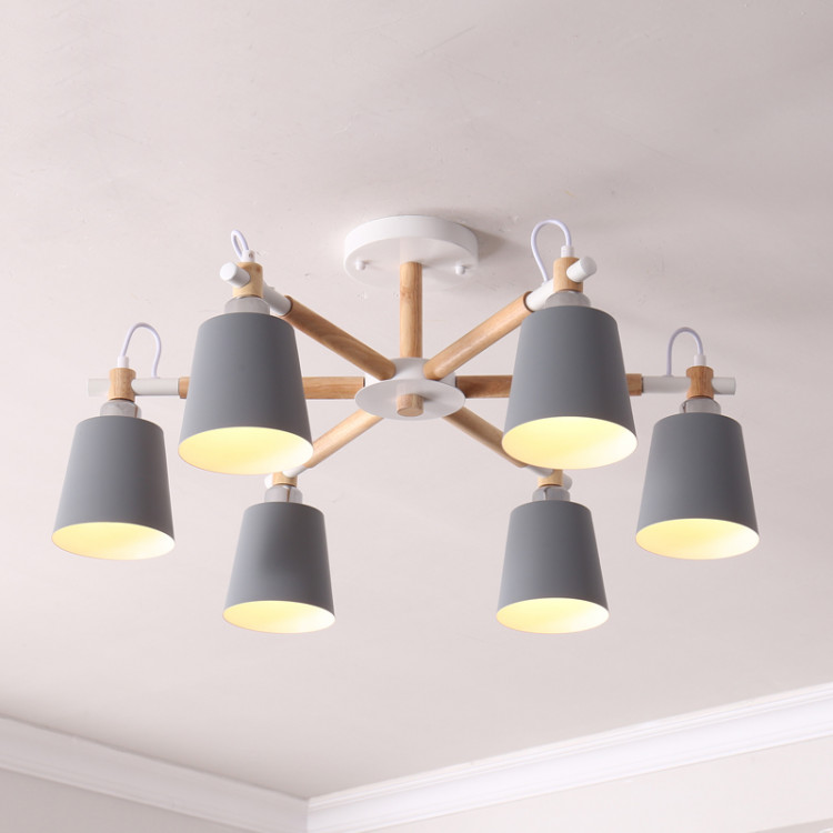 Люстра На Штанге Varda 6 Lamps Grey
