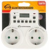 Розетка с таймером Elektrostandard TMH-E TMH-E-5 16A x2 IP20