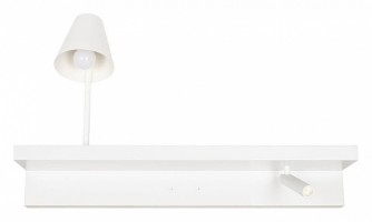 Бра с полкой Loft it Shelf 10216/2W White