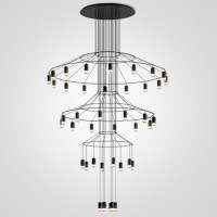 Люстра Vibia Wireflow Chandelier 0378 Led Suspension 42 Lamp By Imperiumloft