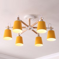 Люстра На Штанге Varda 6 Lamps Yellow