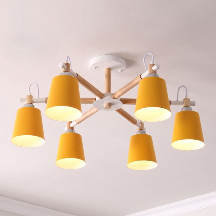 Люстра На Штанге Varda 6 Lamps Yellow