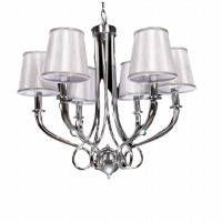 Хрустальная подвесная люстра Lumina Deco Lorinta LDP 7008-4 SL