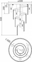 Потолочная люстра Maytoni Louis RC007CL-06CH