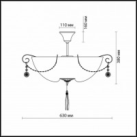 Светильник на штанге Odeon Light Alfano 2921/6C