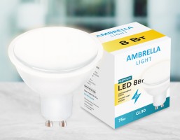 Лампа светодиодная Ambrella MR16 GU10 8Вт 3000K 207793