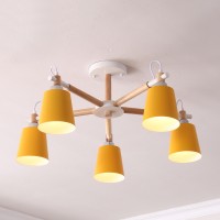 Люстра На Штанге Varda 5 Lamps Yellow
