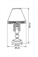 Настольная лампа декоративная Lightstar Argento 712924