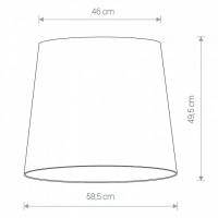 Плафон текстильный Nowodvorski Cameleon Cone L WH 8408