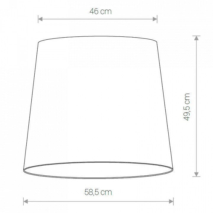 Плафон текстильный Nowodvorski Cameleon Cone L WH 8408