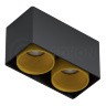 Светильник накладной KEA 2 ED-GU10 Black-Gold LeDron неповоротный под сменную лампу