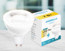 Лампа светодиодная Ambrella MR16 GU10 7Вт 3000K 207863