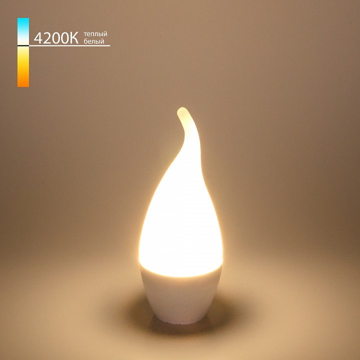 Лампа светодиодная Elektrostandard Свеча на ветру E14 6Вт 4200K BLE1419