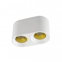 DK3096-WH+YE Светильник накладной IP 20, 10 Вт, GU5.3, LED, белый/желтый, пластик