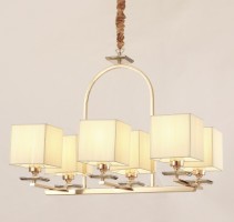 Хрустальная подвесная люстра Lumina Deco Liniano LDP 17100-6 GD