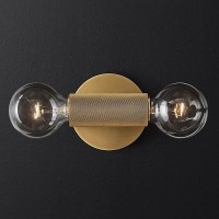 Бра Rh Utilitaire Inline Sconce Brass By Imperiumloft