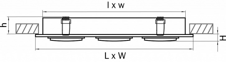 Встраиваемый светильник Lightstar Singo 011603