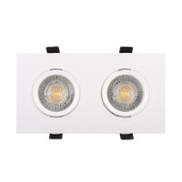 DK3022-WH Встраиваемый светильник, IP 20, 10 Вт, GU5.3, LED, белый, пластик