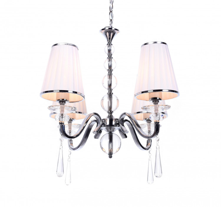 Хрустальная подвесная люстра Lumina Deco Federrica LDP 1158-4 WT
