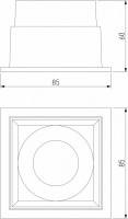 Встраиваемый светильник Elektrostandard Quadro 25085/LED