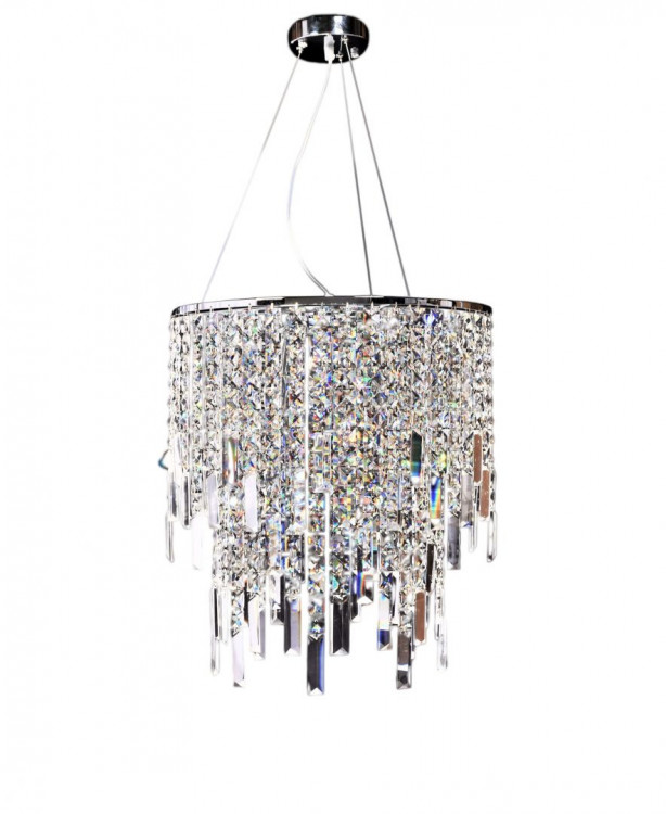 Хрустальная подвесная люстра Lumina Deco Zucchero LDP 2159-350 CHR