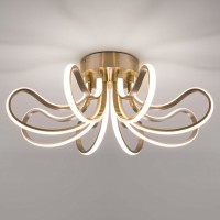Потолочная люстра Eurosvet Lilium 90079/8 сатин-никель 80W
