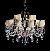 Хрустальная подвесная люстра Lumina Deco Bianca LDP 66251-15