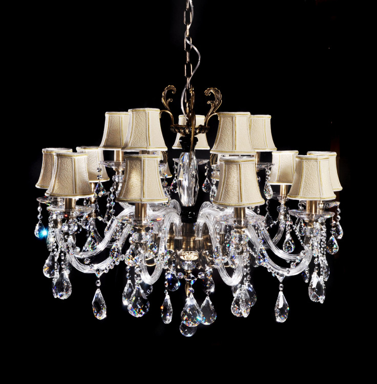 Хрустальная подвесная люстра Lumina Deco Bianca LDP 66251-15