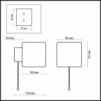 Бра Odeon Light Faro 2183/1W