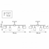 Люстра на штанге Lightstar Rullo LR728364374