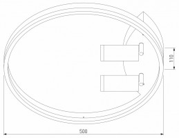 Накладной светильник Eurosvet Luminari 90247/3 белый/хром Smart