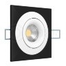 Светильник встраиваемый LeDron AO1501005 SQ Black-White под сменную лампу