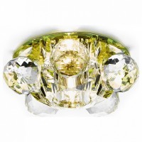 Встраиваемый светильник Ambrella Crystal 14 D1055 G/CL