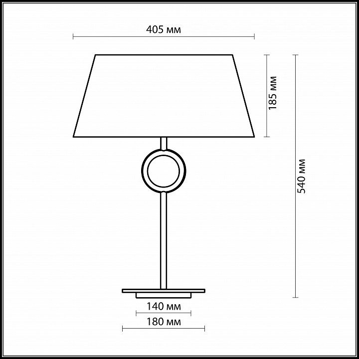 Настольная лампа декоративная Odeon Light Hotel 2195/1T